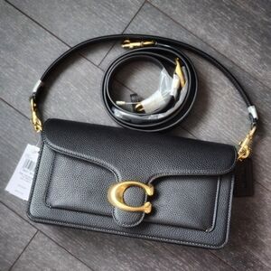 NWT Coach TABBY 26 Black Leather Crossbody Bag